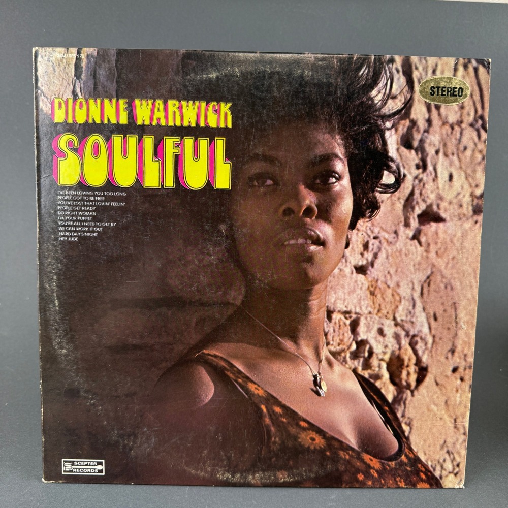 Dionne Warwick Soulful Vinyl LP Record 12"‎ Black Scepter Records SPS-573 - GOOD